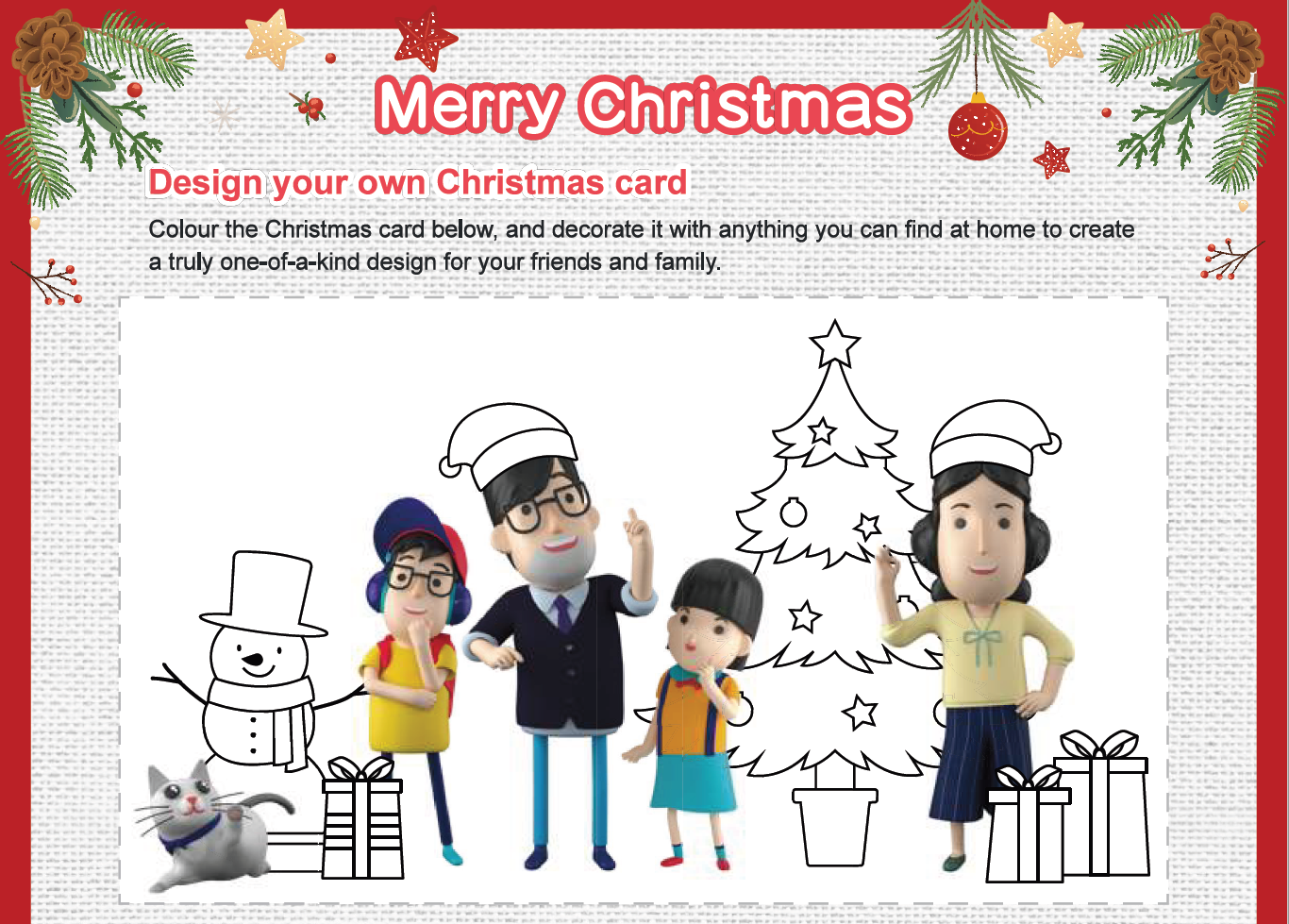Design your own Christmas card [Aged 6-11]
